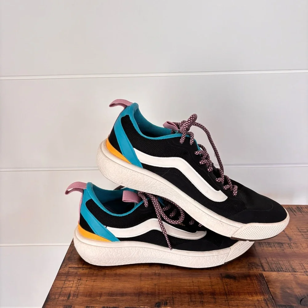 Vans Ultrarange Exo Pop Color Black/Multi Sneakers Women's Size 7